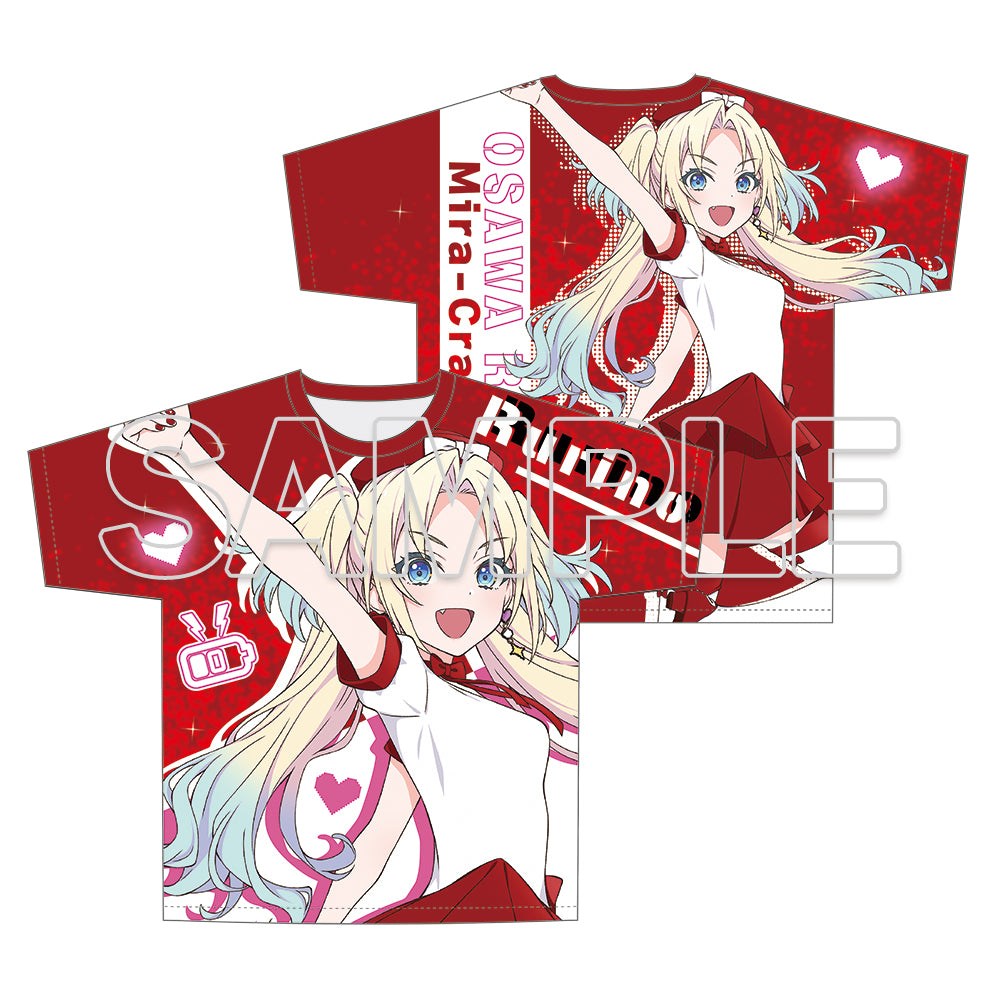 (Goods - Shirt) Love Live! Hasunosora Jogakuin School Idol Club Full Graphic T-shirt ver. TRI TRI UNITY!!! - Rurino Osawa