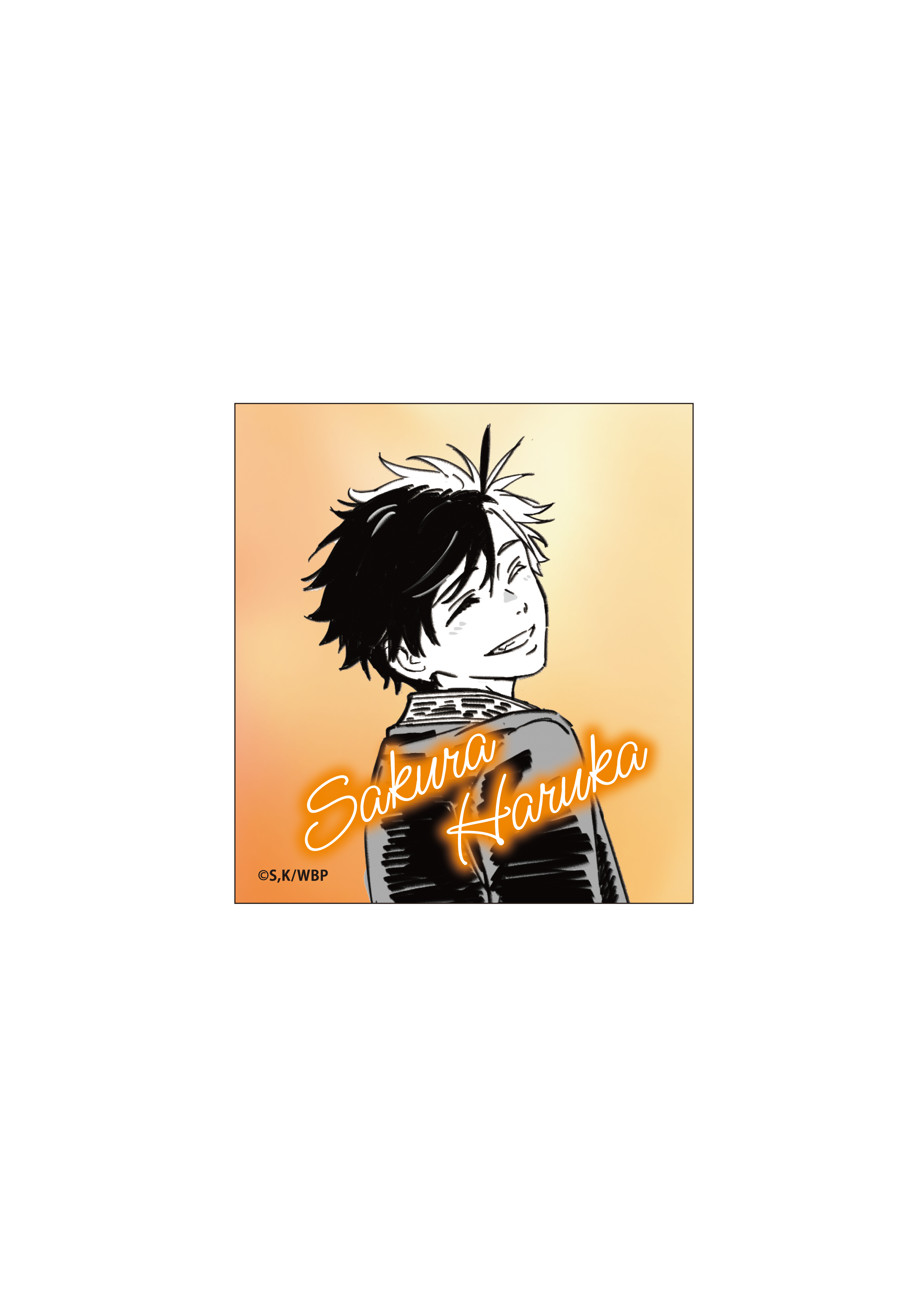 (Goods - Sticker) WIND BREAKER Dubbing Script Art Sticker (Haruka Sakura)
