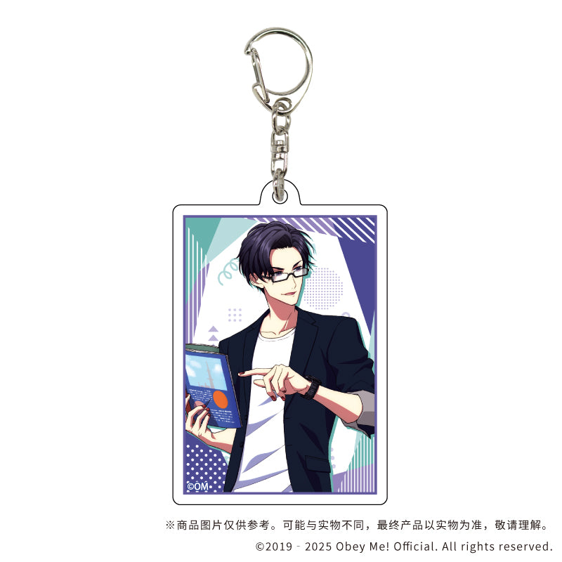 (1BOX=7)(Goods - Key Chain) Acrylic Key Chain Obey Me! 09 / Summer Outfit ver. Complete BOX (7 Types Total)(Exclusive Art)