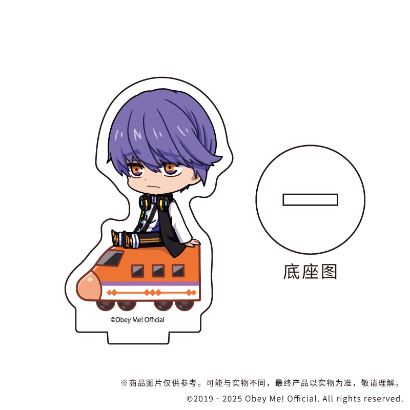 (1BOX=7)(Goods - Stand Pop) Acrylic Petit Stand Obey Me! 05 / Playing Trains ver. Complete BOX (7 Types Total)(Chibi Art)