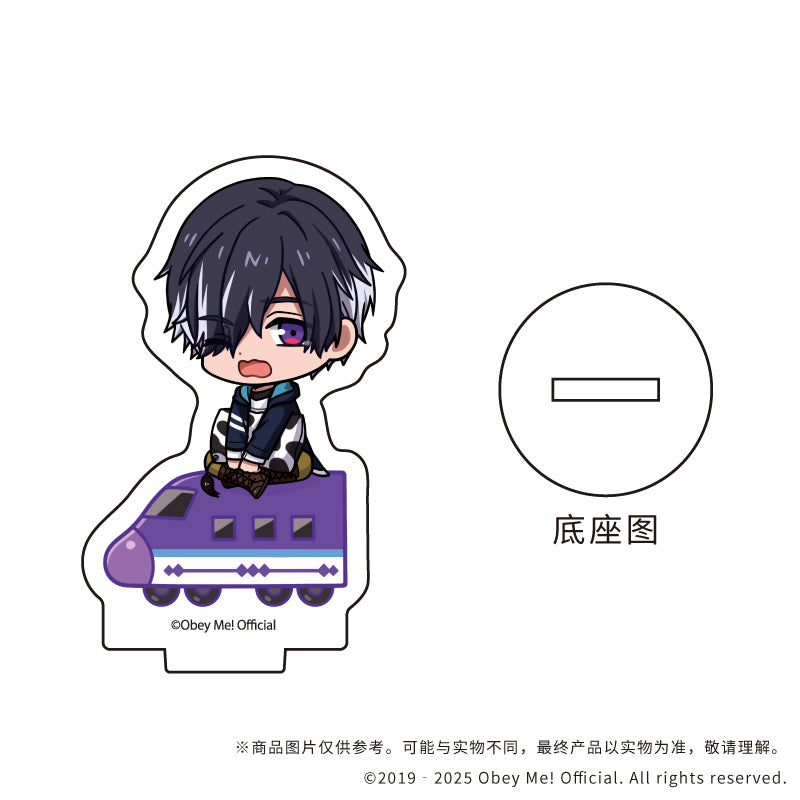 (1BOX=7)(Goods - Stand Pop) Acrylic Petit Stand Obey Me! 05 / Playing Trains ver. Complete BOX (7 Types Total)(Chibi Art)