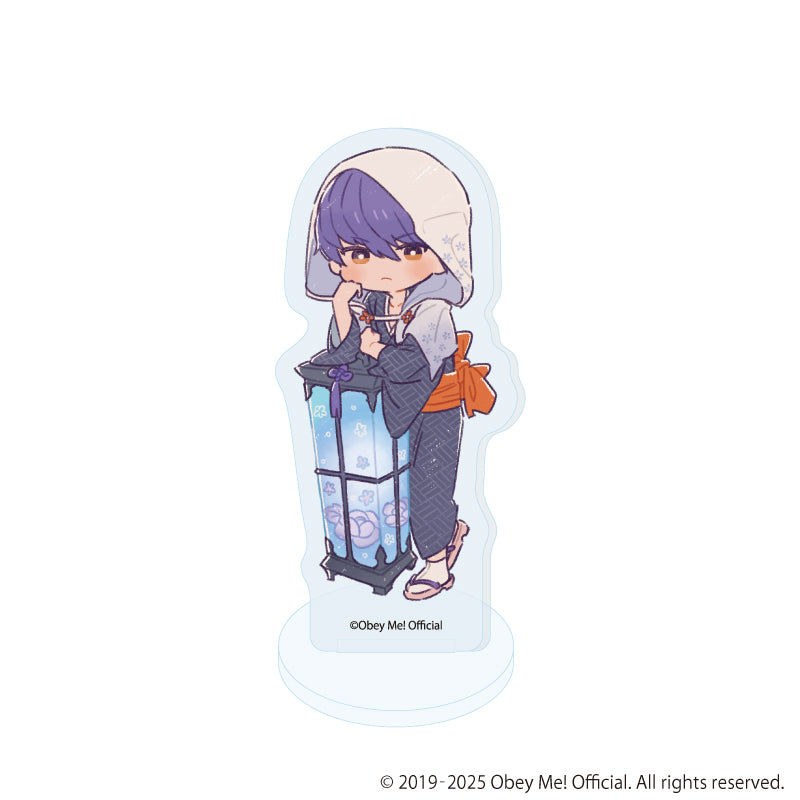 (1BOX=7)(Goods - Acrylic Stand) Obey Me! Nightbringer Acrylic Petit Stand 19 Hyakki Yagyo ver. (Retro Art)