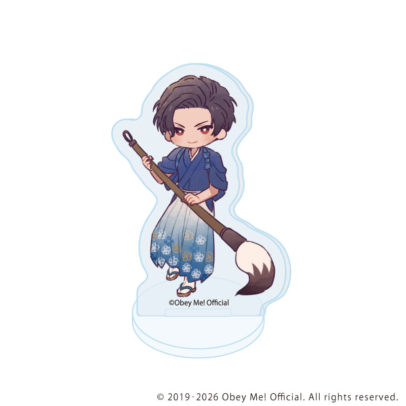 (1BOX=7)(Goods - Acrylic Stand) Obey Me! Nightbringer Acrylic Petit Stand 21 New Year ver. (Retro Art)