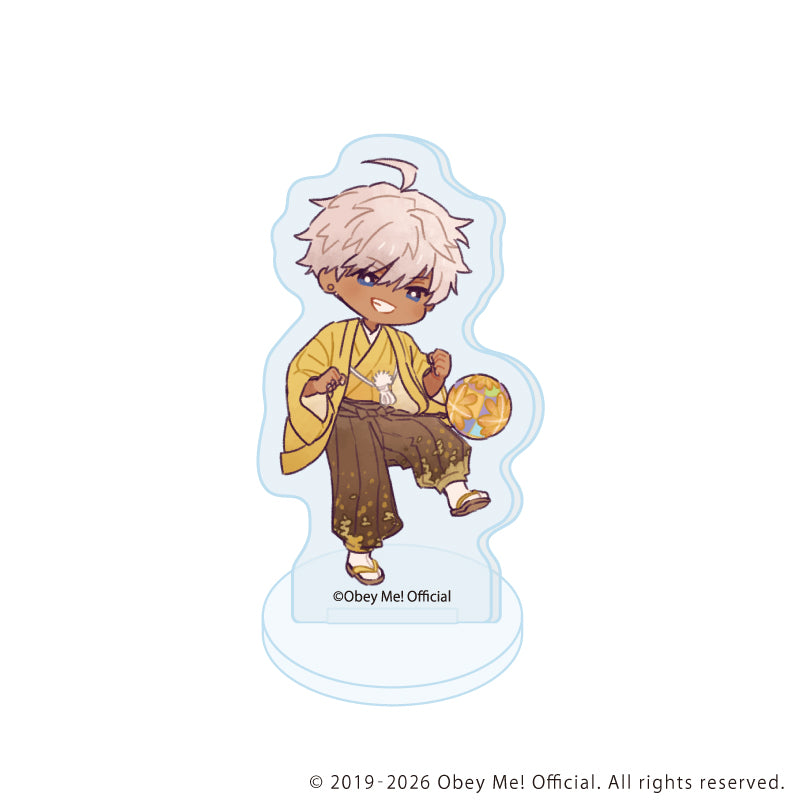 (1BOX=7)(Goods - Acrylic Stand) Obey Me! Nightbringer Acrylic Petit Stand 21 New Year ver. (Retro Art)