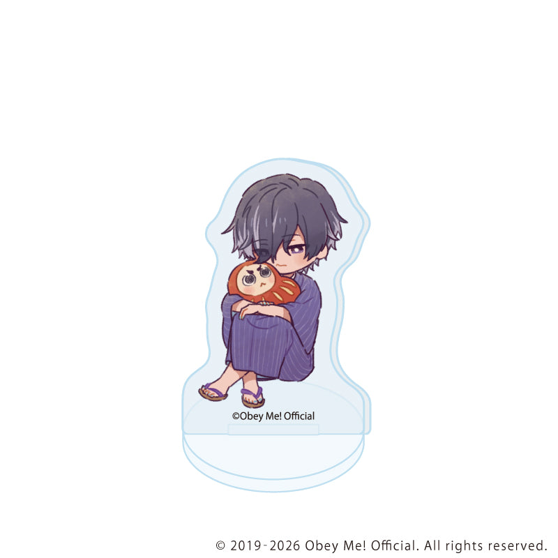 (1BOX=7)(Goods - Acrylic Stand) Obey Me! Nightbringer Acrylic Petit Stand 21 New Year ver. (Retro Art)