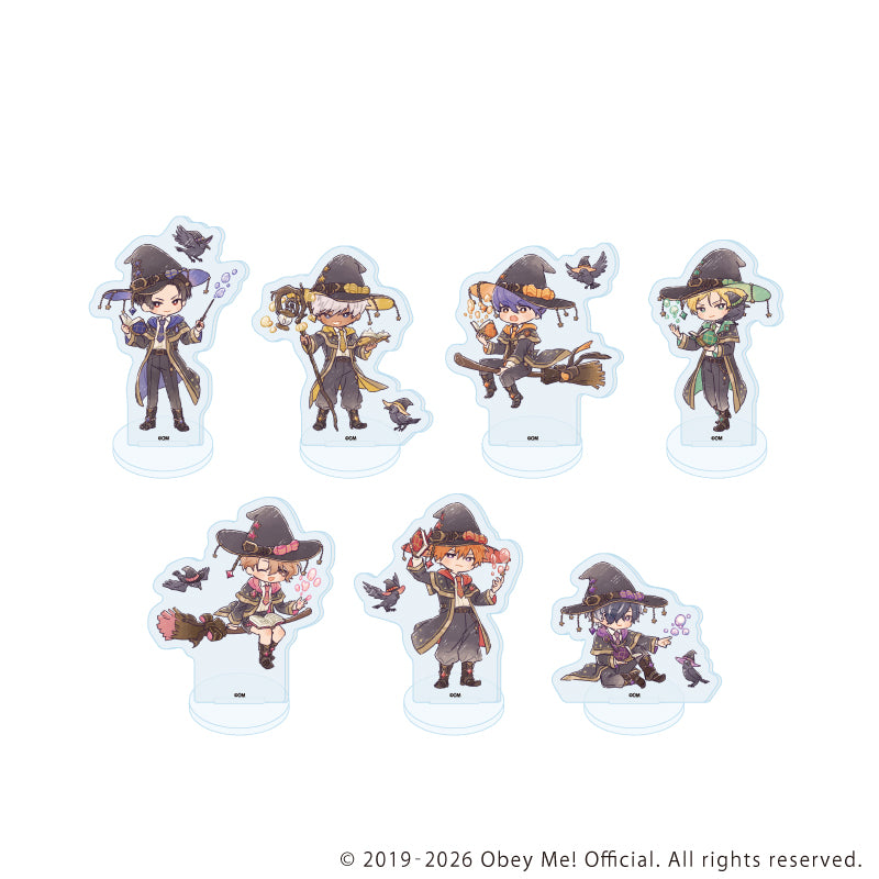 (1BOX=7)(Goods - Acrylic Stand ) Obey Me! Nightbringer Acrylic Petit Stand 24 Wizard Ver. (Retro Art)