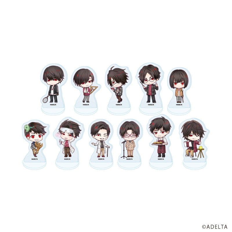 (1BOX=11)(Goods - Acrylic Stand) Owen (Ooe)  Acrylic Petit Stand 04 School Ver. (Chibi Art)