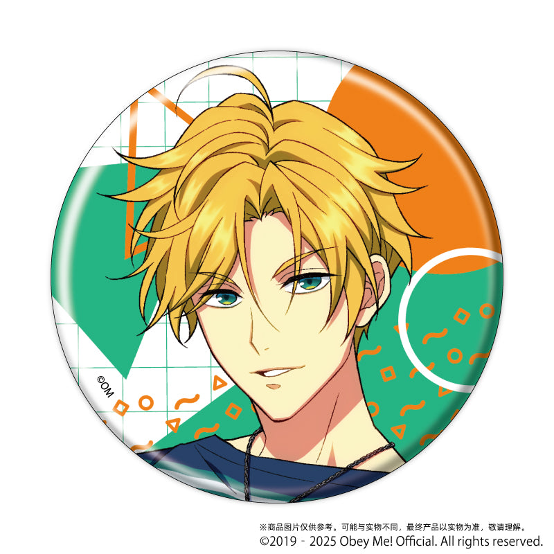 (1BOX=7)(Goods - Badge) Obey Me! Button Badge 11 - Retro Fashion Ver. (feat. Exclusive Art)