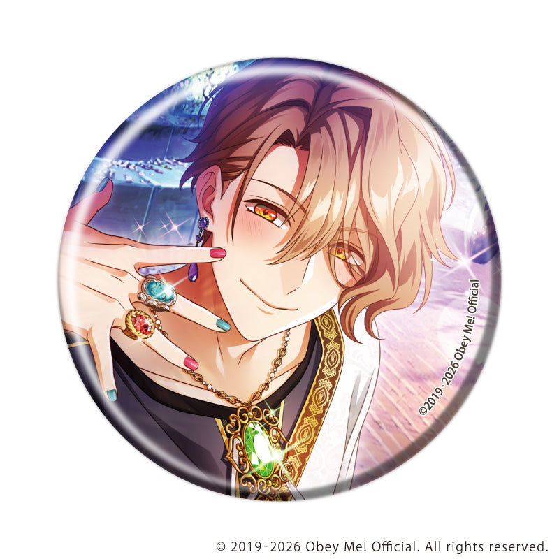 (1BOX=7)(Goods - Badge) Obey Me! Nightbringer Button Badge 30 (Official Art)