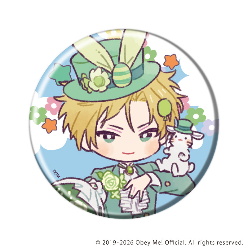 (1BOX=7)(Goods - Badge) Obey Me! Nightbringer Button Badge 47/Easter ver. (Retro Art)
