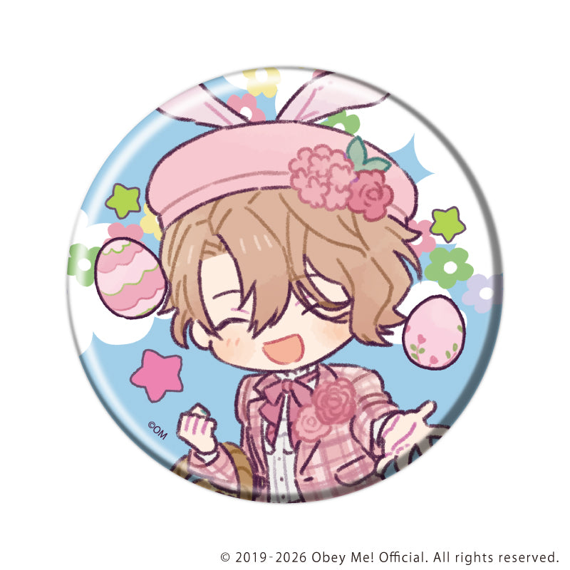 (1BOX=7)(Goods - Badge) Obey Me! Nightbringer Button Badge 47/Easter ver. (Retro Art)