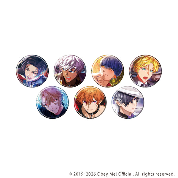 1BOX=7)(Goods - Badge) Obey Me! Nightbringer Badge 50 (Official Art)