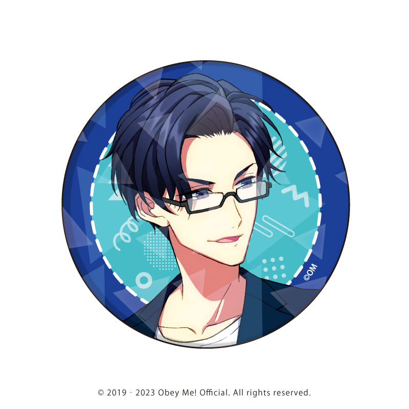 (1BOX=7)(Goods - Badge) Holographic Button Badge (65mm) Obey Me! 07 / Summer Outfit ver. Complete BOX (7 Types Total)(Exclusive Art)