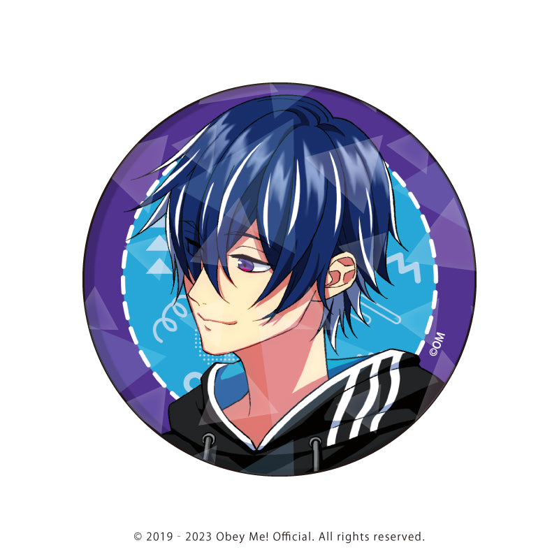 (1BOX=7)(Goods - Badge) Holographic Button Badge (65mm) Obey Me! 07 / Summer Outfit ver. Complete BOX (7 Types Total)(Exclusive Art)