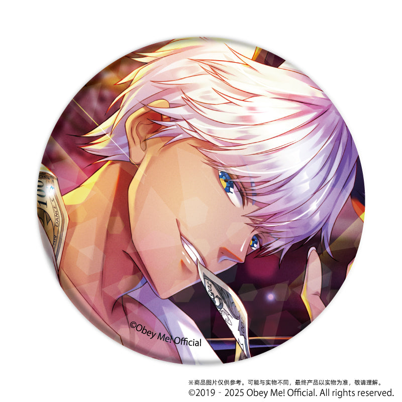 (1BOX=7)(Goods - Badge) Obey Me! Holographic Button Badge (65mm) 08 (Official Art)