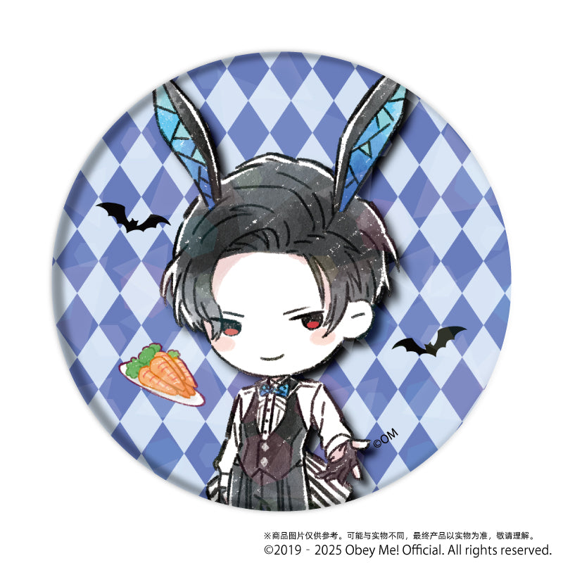(1BOX=7)(Goods - Badge) Obey Me! Holographic Button Badge (65mm) 09 Bunny ver. (GraffArt)