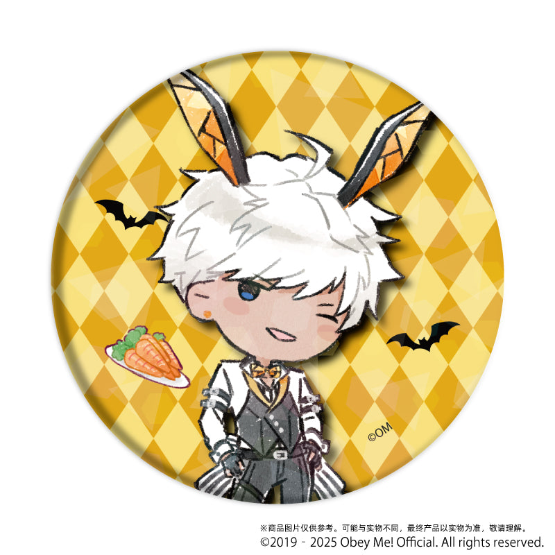 (1BOX=7)(Goods - Badge) Obey Me! Holographic Button Badge (65mm) 09 Bunny ver. (GraffArt)