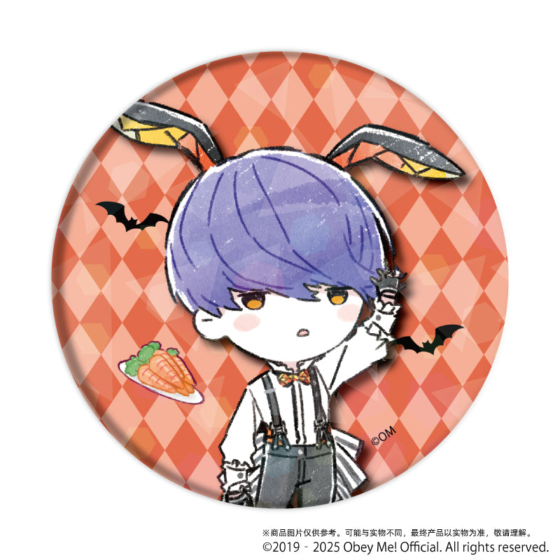(1BOX=7)(Goods - Badge) Obey Me! Holographic Button Badge (65mm) 09 Bunny ver. (GraffArt)