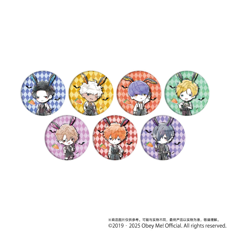 (1BOX=7)(Goods - Badge) Obey Me! Holographic Button Badge (65mm) 09 Bunny ver. (GraffArt)