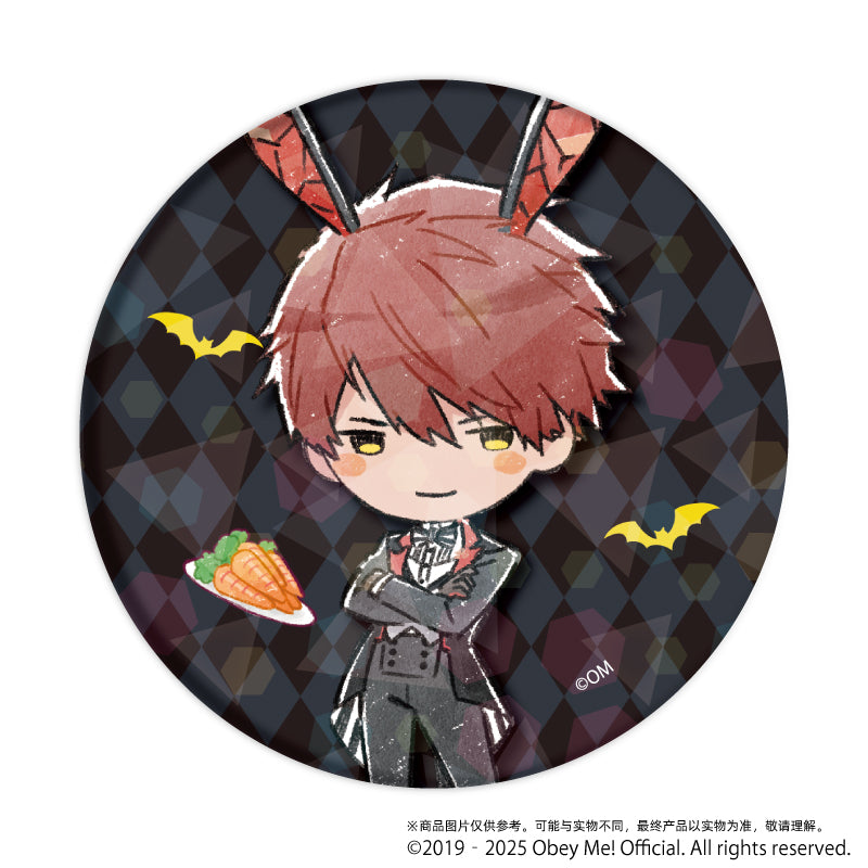(1BOX=5)(Goods - Badge) Obey Me! Holographic Button Badge (65mm) 10 Bunny ver. (GraffArt)
