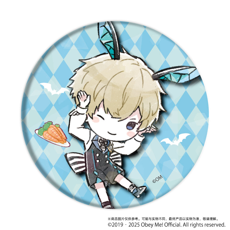 (1BOX=5)(Goods - Badge) Obey Me! Holographic Button Badge (65mm) 10 Bunny ver. (GraffArt)
