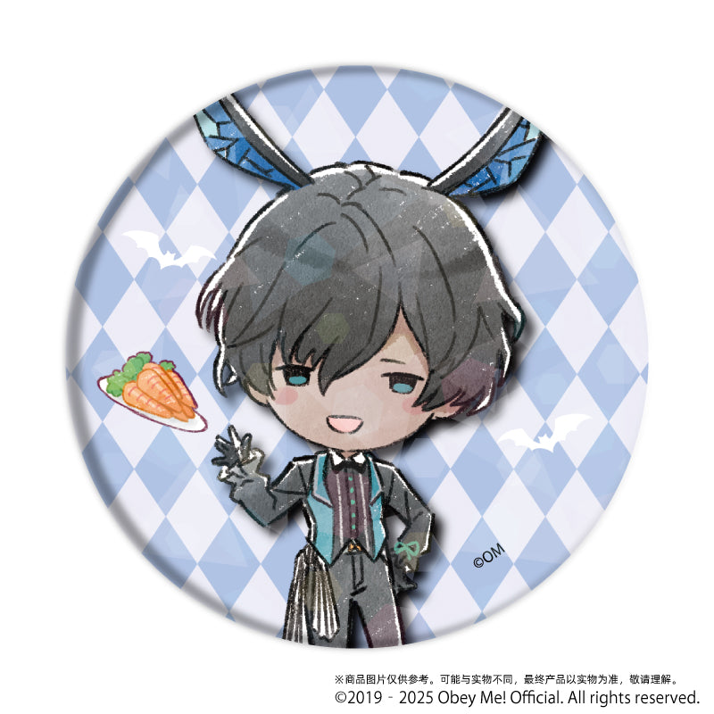 (1BOX=5)(Goods - Badge) Obey Me! Holographic Button Badge (65mm) 10 Bunny ver. (GraffArt)