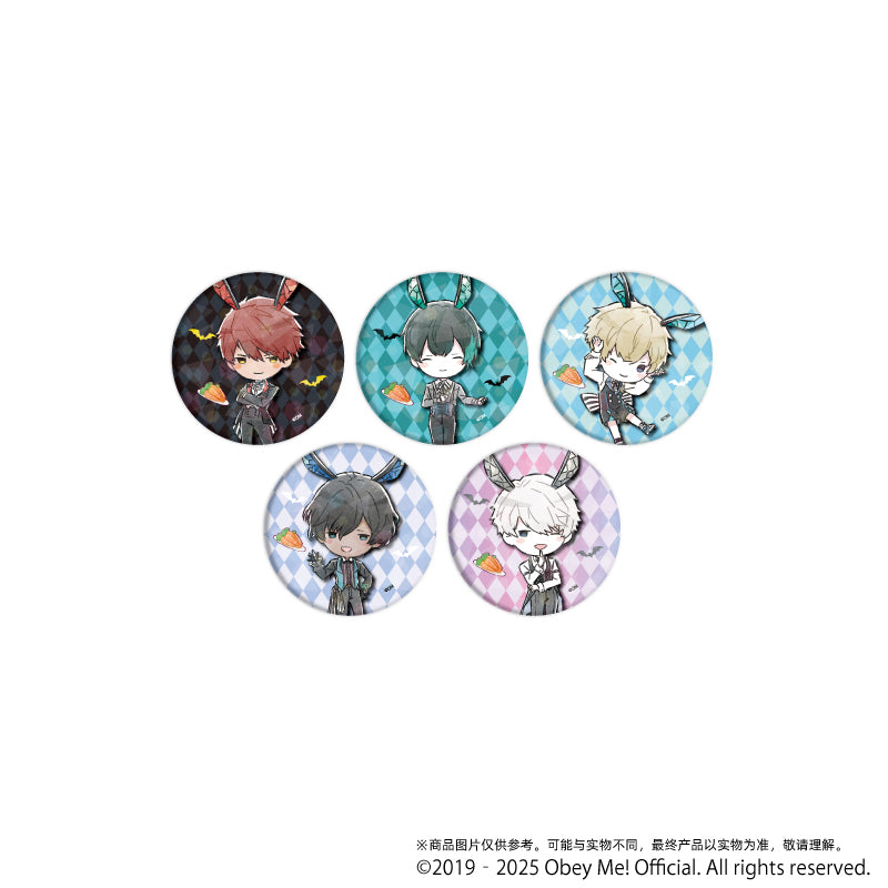 (1BOX=5)(Goods - Badge) Obey Me! Holographic Button Badge (65mm) 10 Bunny ver. (GraffArt)