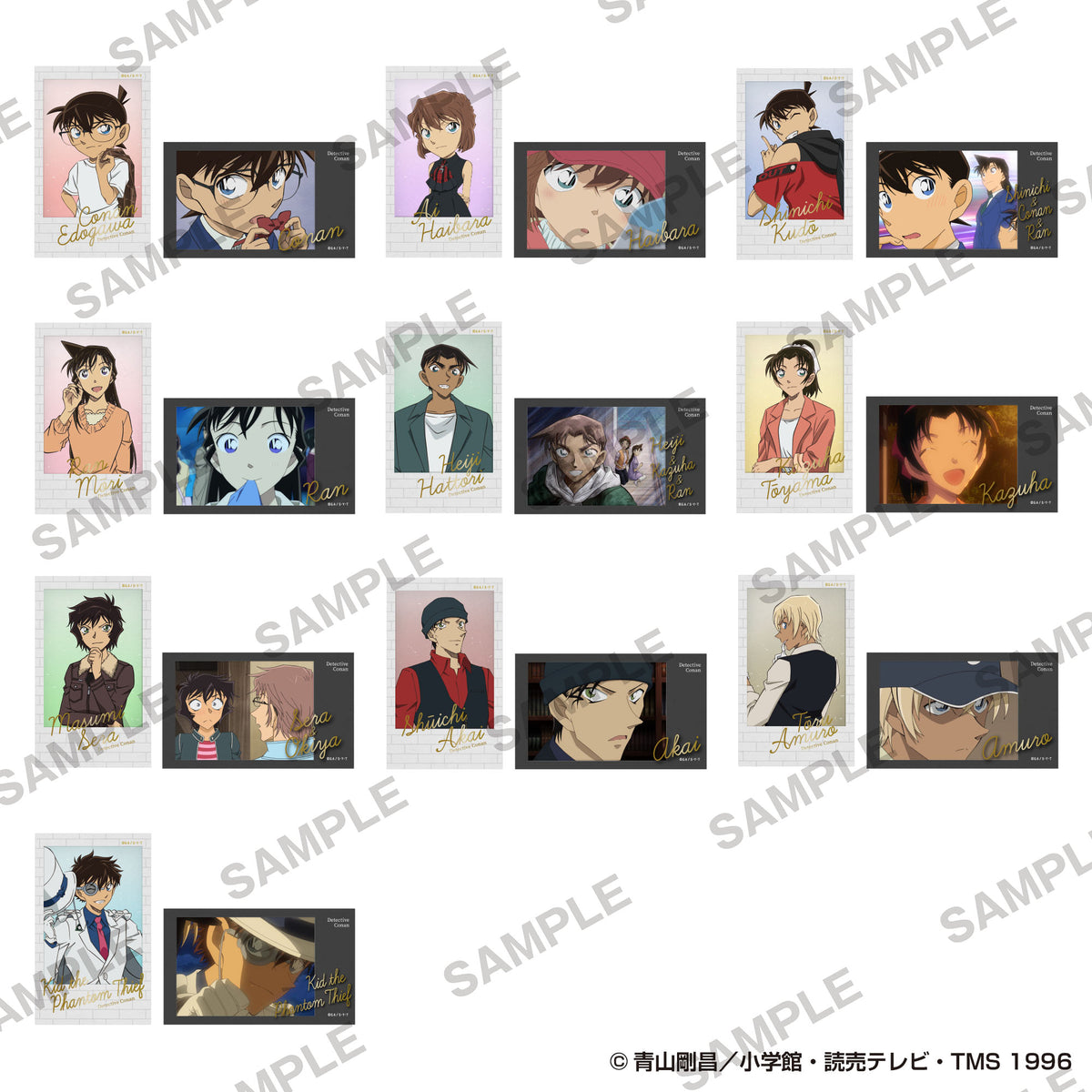 (1BOX=10)(Goods - Bromide)  Detective Conan Mini Photo-style Illustrations Collection Vol.7 PACK