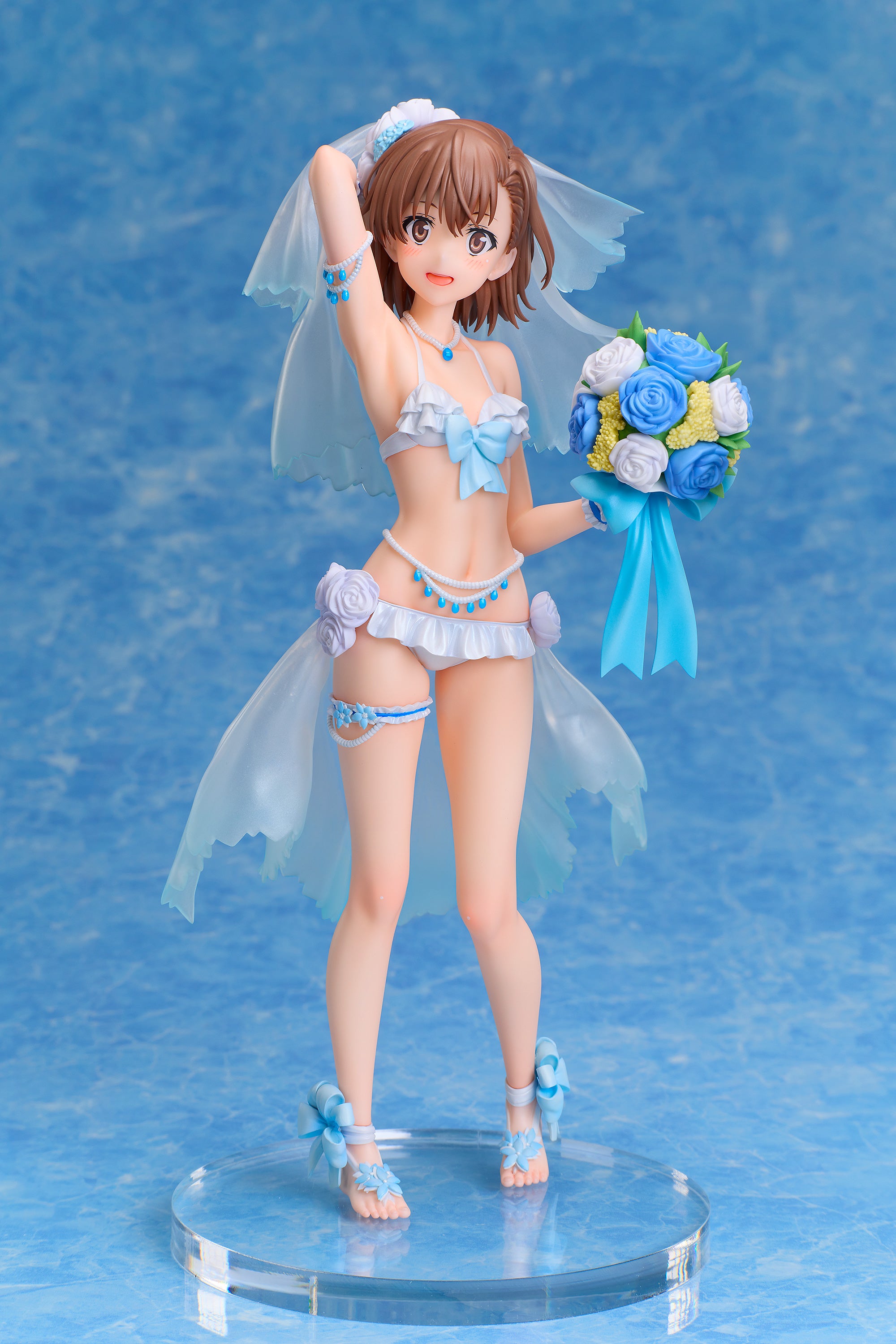 (Bishojo Figure) A Certain Scientific Railgun T Mikoto Misaka Wedding swim Swimsuit Ver. 1/7 Complete Figure