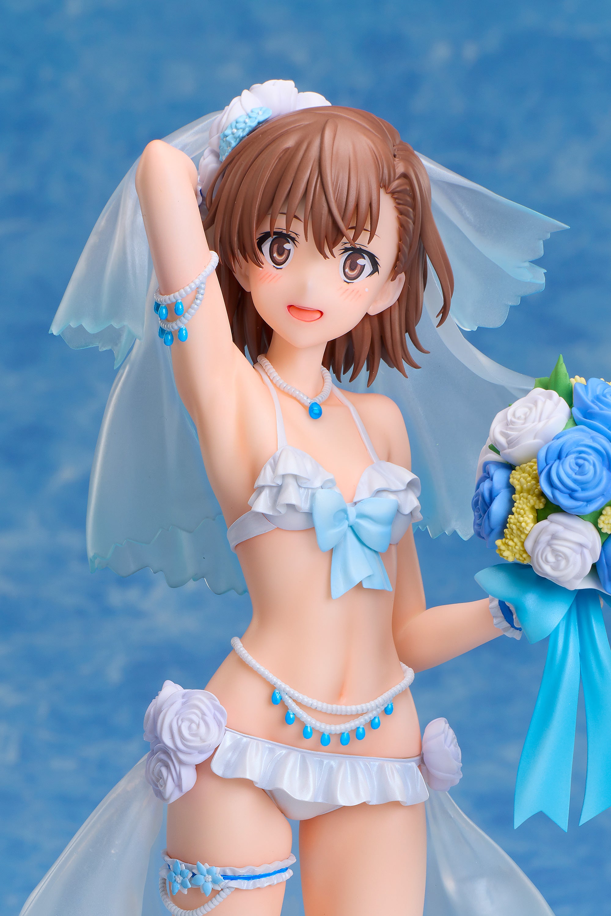 (Bishojo Figure) A Certain Scientific Railgun T Mikoto Misaka Wedding swim Swimsuit Ver. 1/7 Complete Figure