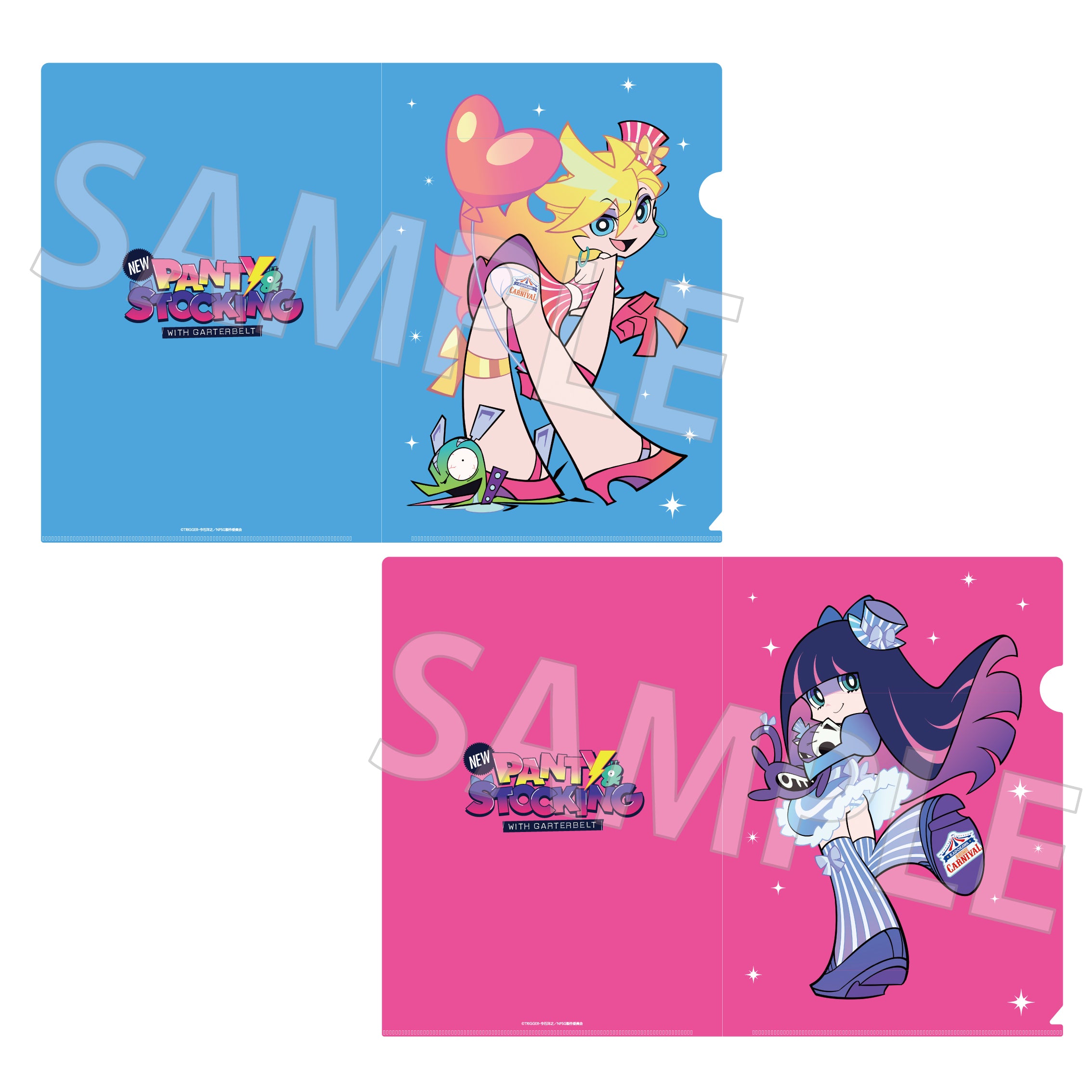 (Goods - Clear File) New PANTY ＆ STOCKING with GARTERBELT Clear File Set CARNIVAL ver.