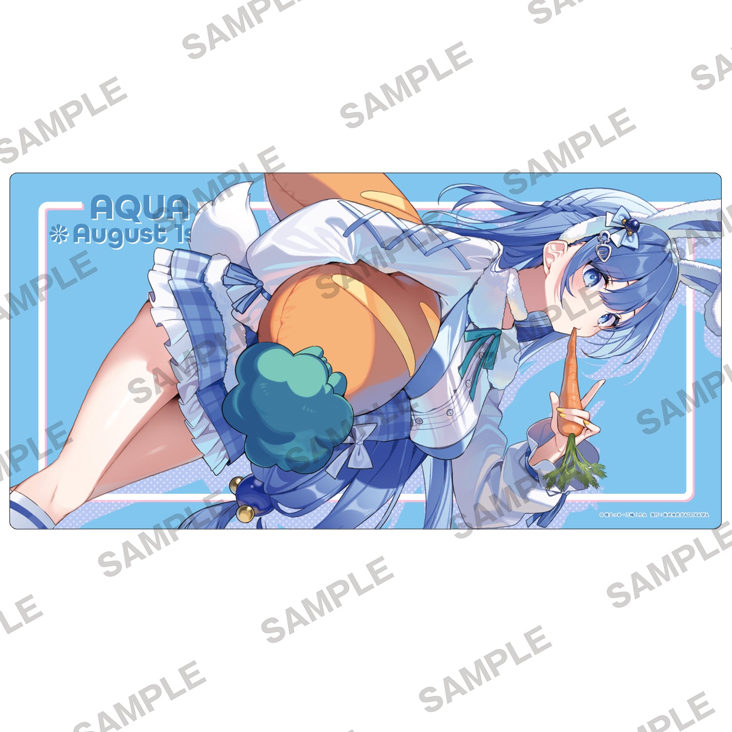 (Goods - Deskmat) KonoSuba: God’s Blessing on This Wonderful World! Birthday Celebration 2025: Newly Drawn Desk Mat (Aqua)