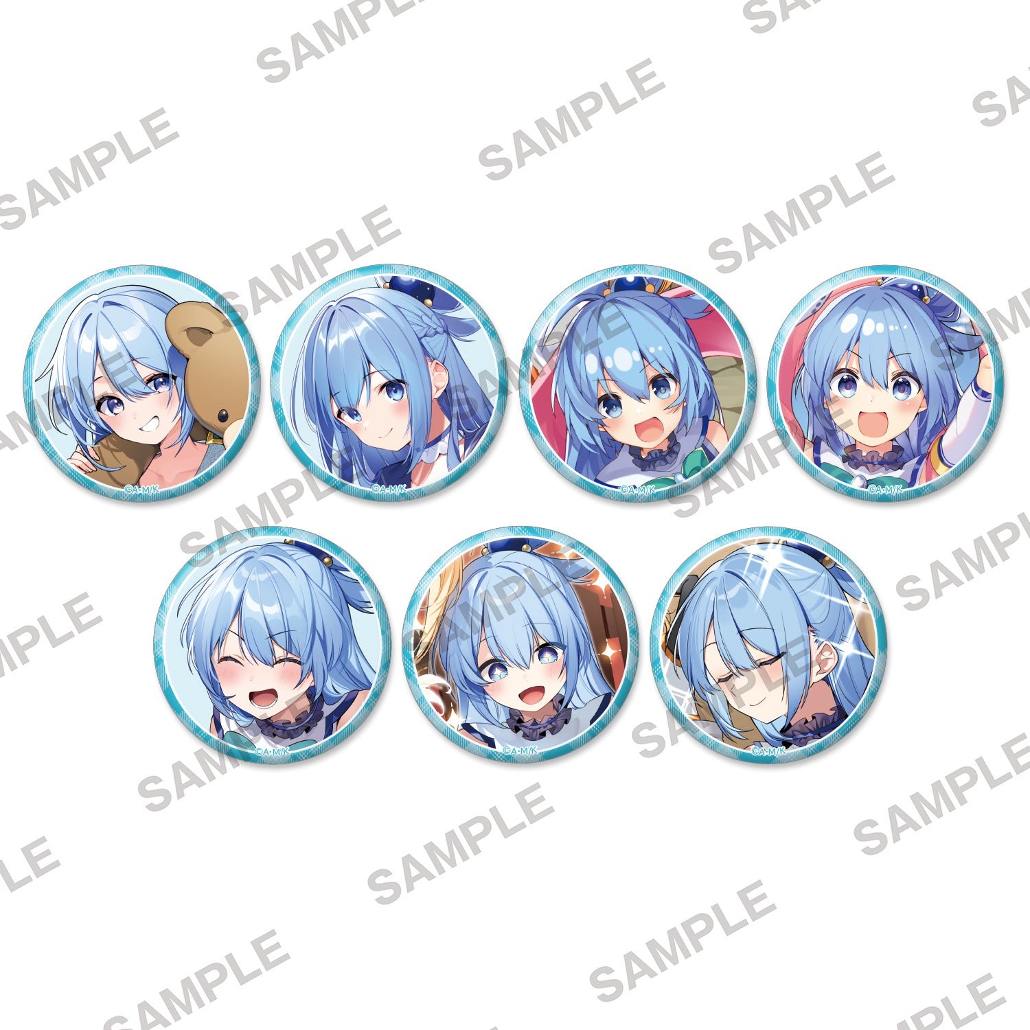 (1BOX=7)(Goods - Badge) KonoSuba: God’s Blessing on This Wonderful World! Birthday Celebration 2026: Tradable Tin Badge Aqua Ver.