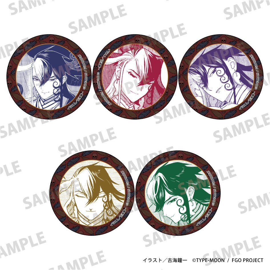 (1BOX=5)(Goods - Badge) Fate/Grand Order: Curious Tales of Heroic Spirits ~Ashiya Doman~ Trading Tin Badge PACK