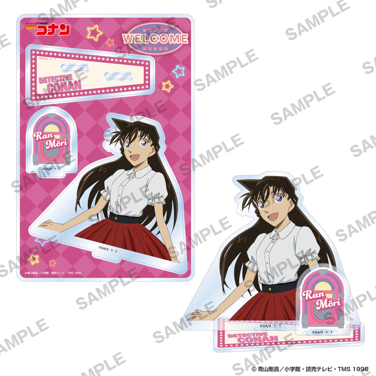 (Goods - Acrylic Stand)  Detective Conan Diorama Acrylic Stand - American Oldies Ver. Ran Mōri