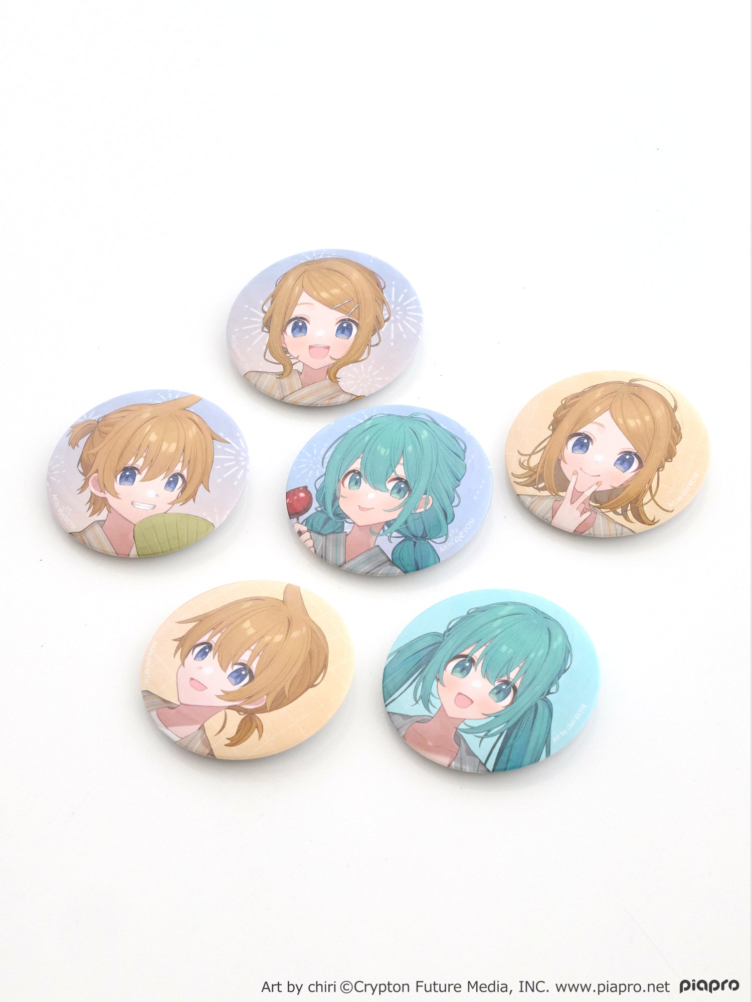 (Goods - Badge) Hatsune Miku Button Badge Set Art by chiri [earth music&ecology Japan Label]