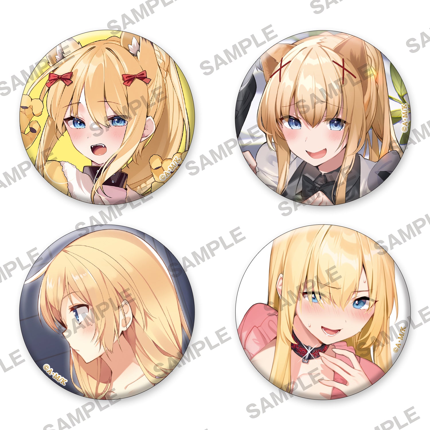 (Goods - Badge) KonoSuba: God’s Blessing on This Wonderful World! Birthday Celebration 2025: Newly Drawn Set of Four Tin Badges (Darkness)