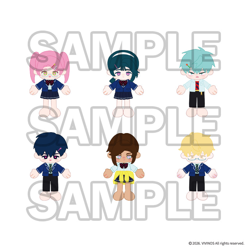 (1BOX=6)(Goods - Mascot) ALIEN STAGE Teen Fun Party Series Trading Magnetic Plush Mascot