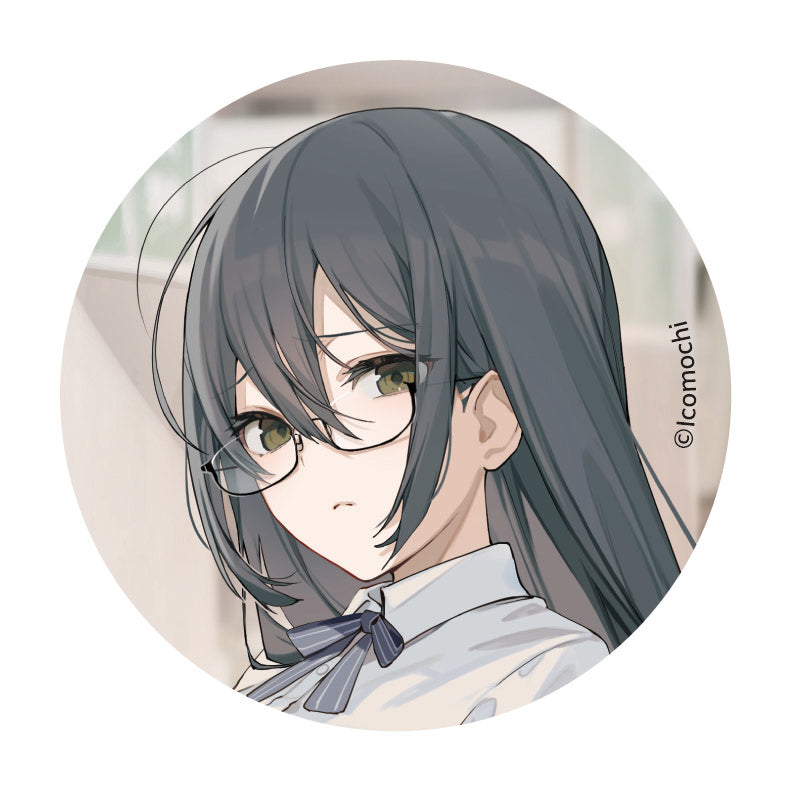 (1BOX=6)(Goods - Badge) Hot Sweet ASMR With Kuudere Bunny Girls: You May Be A Customer, But You're Special - Aoi-chan & Natsume-sempai Trading Button Badge [Icomochi Pop Up Merch at animate]