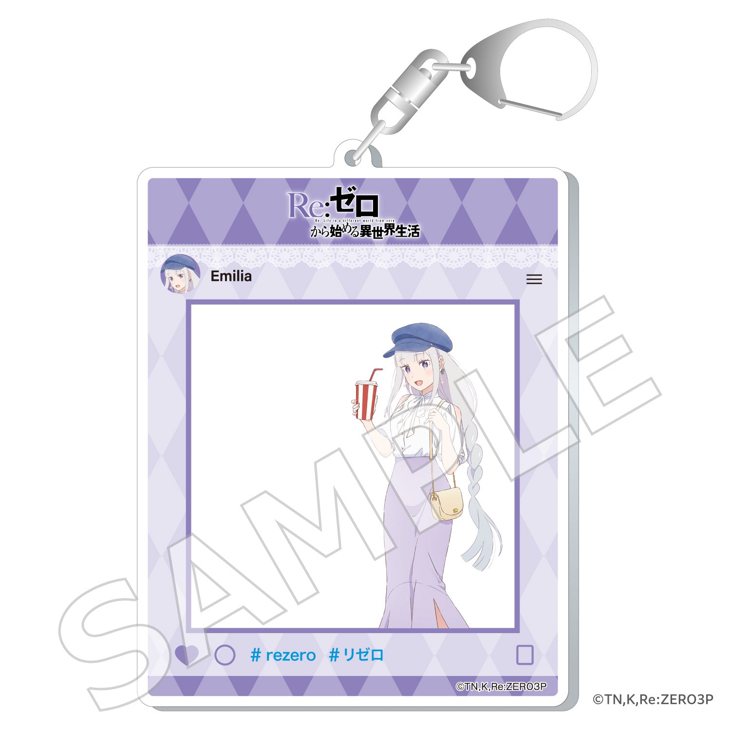 (Goods Key Chain) ReZERO Starting Life in Another World Photo F