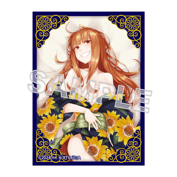 (Goods - Card Accessory) Kakusuri Trading Card Sleeve Vol. 31 Spice and Wolf MERCHANT MEETS THE WISE WOLF Holo Beautiful in a Yukata