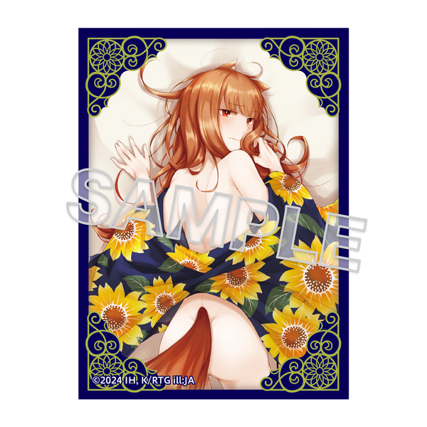 (Goods - Card Accessory) Kakusuri Trading Card Sleeve Vol. 31 Spice and Wolf MERCHANT MEETS THE WISE WOLF Holo Looking Back