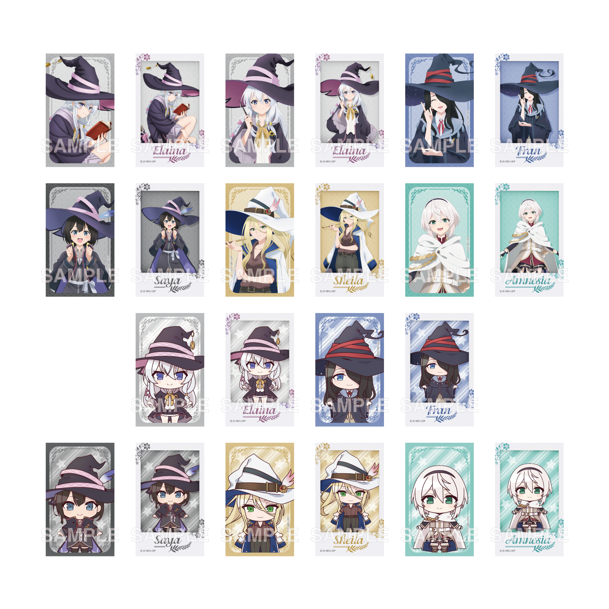(1BOX=11)(Goods - Card) Wandering Witch: The Journey of Elaina Mini Photo-style Illustrations Collection - Anime 5th Anniversary PACK