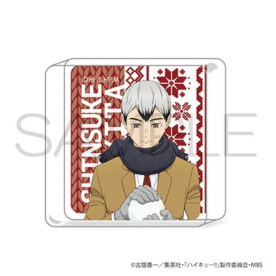 (Goods - Ornament) Haikyu! Mini Acrylic Block Playing in the Snow Ver. - Shinsuke Kita