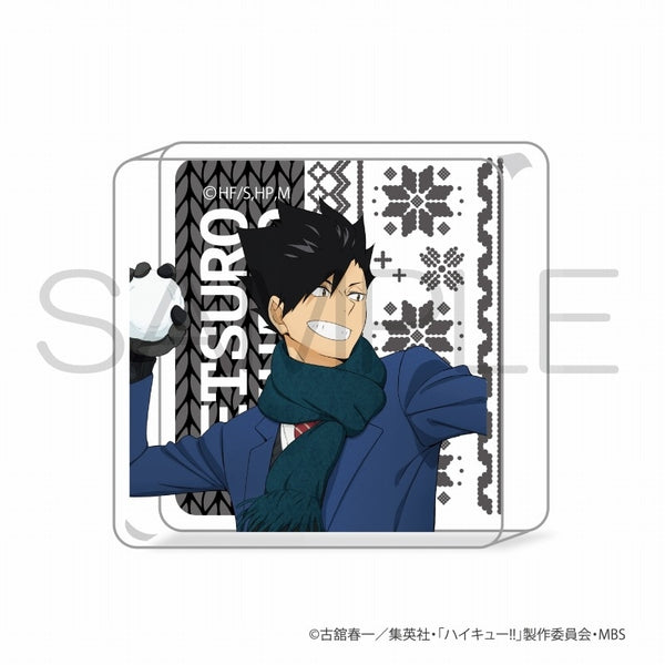 (Goods - Ornament) Haikyu! Mini Acrylic Block Playing in the Snow Ver. - Tetsurou Kuroo