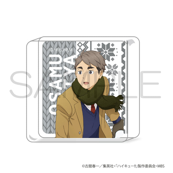 (Goods - Ornament) Haikyu! Mini Acrylic Block Playing in the Snow Ver. - Osamu Miya