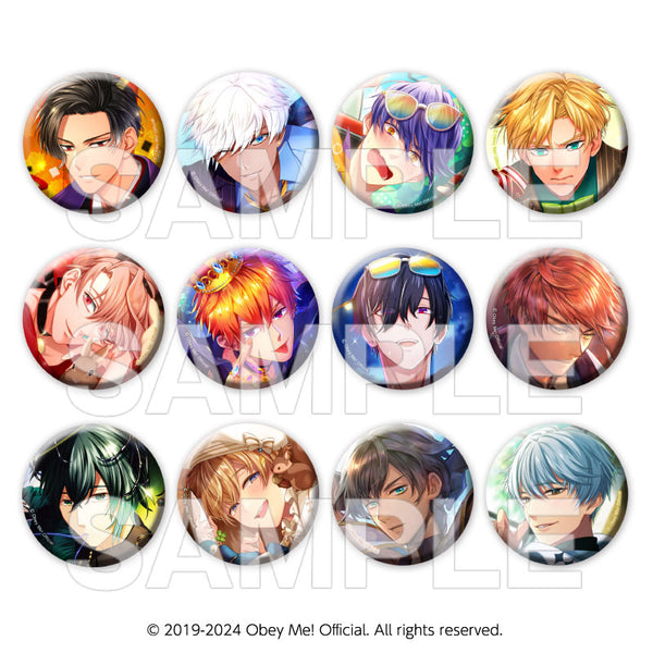 (1BOX=12)(Goods - Badge) Obey Me! Holographic Button Badge Vol.2