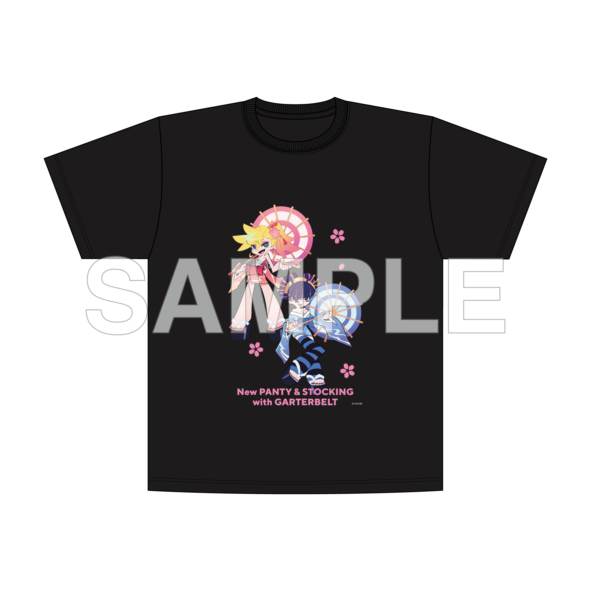 (Goods - Shirt) New PANTY ＆ STOCKING with GARTERBELT T-shirt Japanese Outfit Ver.