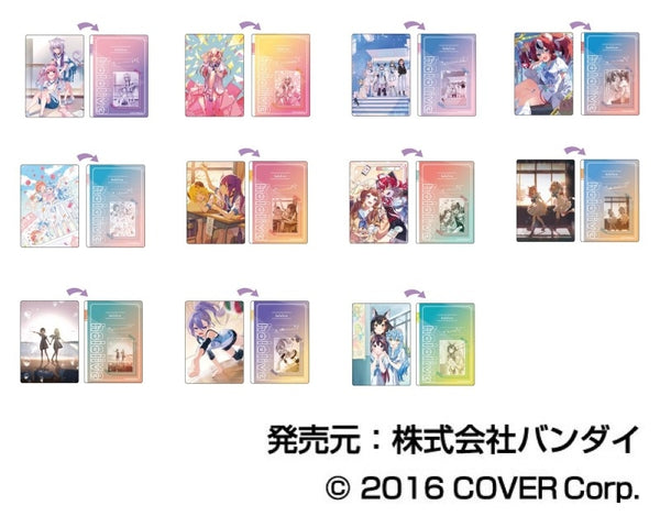 (1BOX=11)(Goods - Writing Mat) hololive x HoneyWorks Collab Plastic Board Collection