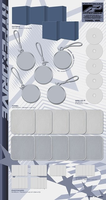 [a][Set of 5](Music) PLAVE 5th Mini Album: HYPERDRIVE by PLAVE [Towel Ver.]